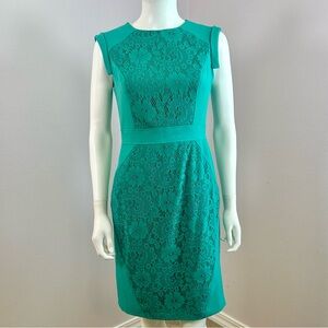 Adrianna papell turquoise green dress size 4